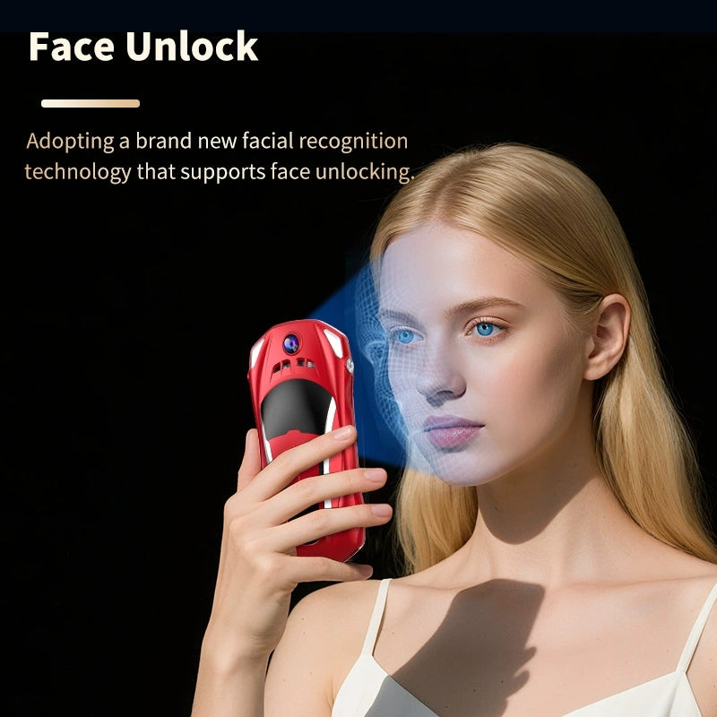 Mini Smartphone voiture de luxe, face id, Double Sim Google Play Store Android 4G