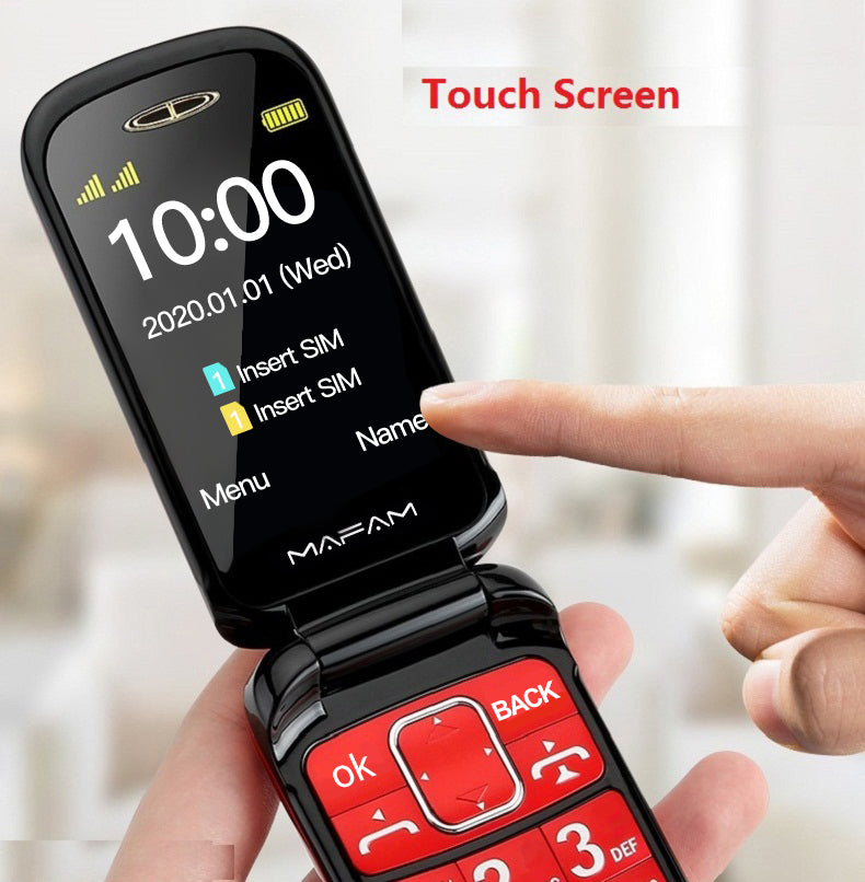 Téléphone à double écran fonction bouton SOS idéal sport double sim