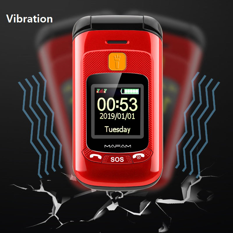 Téléphone à double écran fonction bouton SOS idéal sport double sim