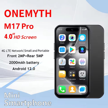 Mini Smartphone M17 Pro Double Sim 4G Android Google Play Store