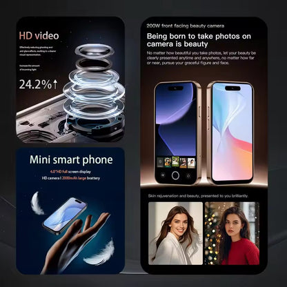 Mini Smartphone M17 Pro Double Sim 4G Android Google Play Store