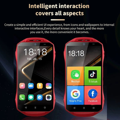 Mini Smartphone voiture de luxe, face id, Double Sim Google Play Store Android 4G