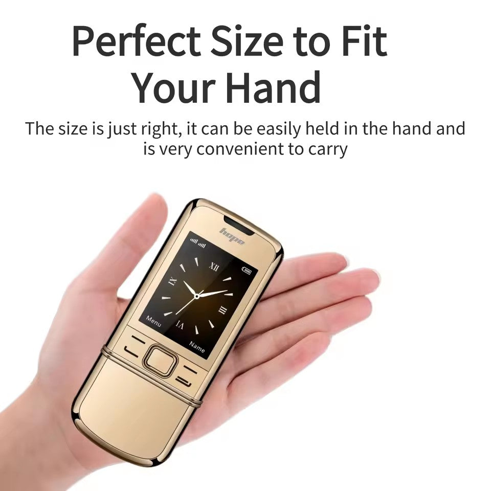 Mini téléphone de Luxe en métal Double Sim