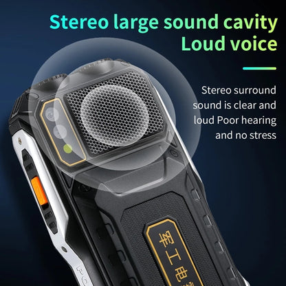 Téléphone randonnée sport Q8 Double Sim, Lampe torche, écran HD Q8