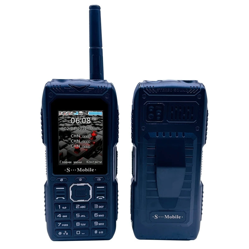 Téléphone Robuste extérieure randonnée 4 sim supporté avec lampes torches