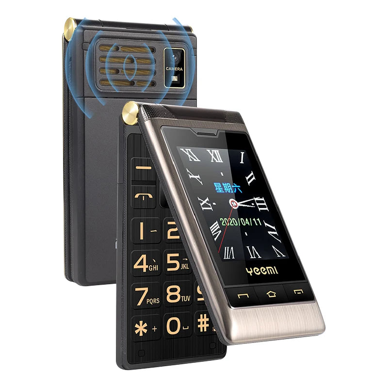 Téléphone de Luxe Yeemi G10 à rabat Double Sim
