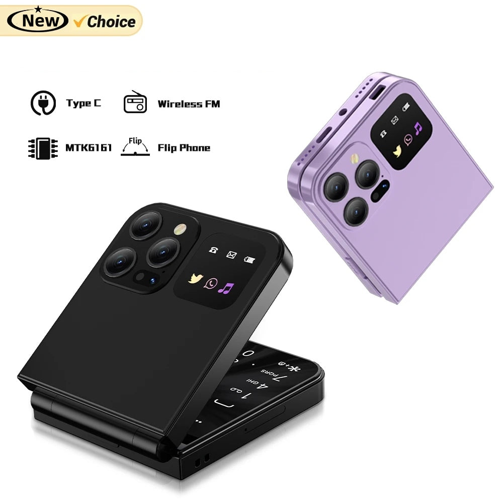 Mini téléphone i15 , type-C, double Sim