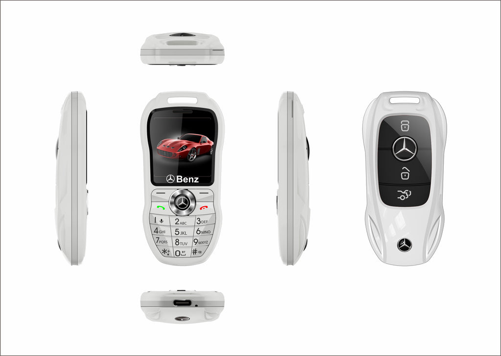 Mini téléphone Mercedes Benz clef de voiture style Double Sim