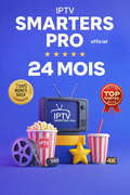 Code Smarters Pro 24 mois Smarters Player Lite MegaOtt, M3U