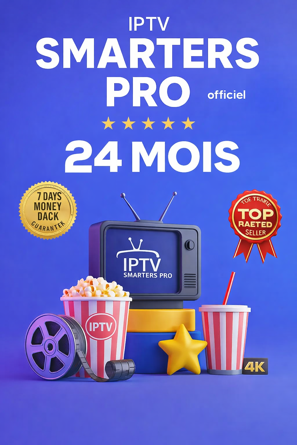 Code Smarters Pro 24 mois Smarters Player Lite MegaOtt, M3U