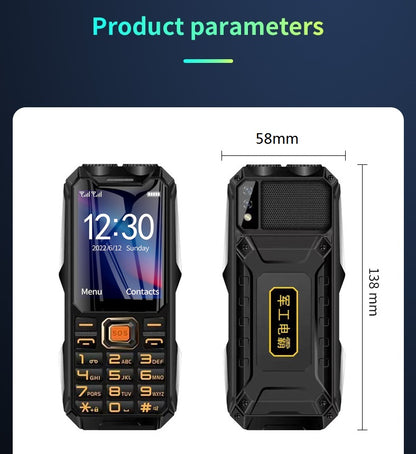 Téléphone randonnée sport Q8 Double Sim, Lampe torche, écran HD Q8