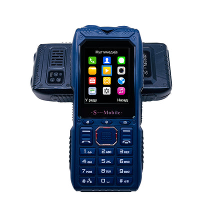 Téléphone Robuste extérieure randonnée 4 sim supporté avec lampes torches