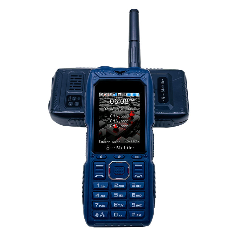 Téléphone Robuste extérieure randonnée 4 sim supporté avec lampes torches