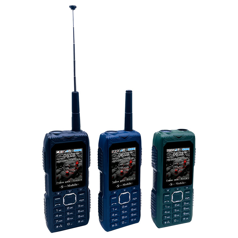 Téléphone Robuste extérieure randonnée 4 sim supporté avec lampes torches