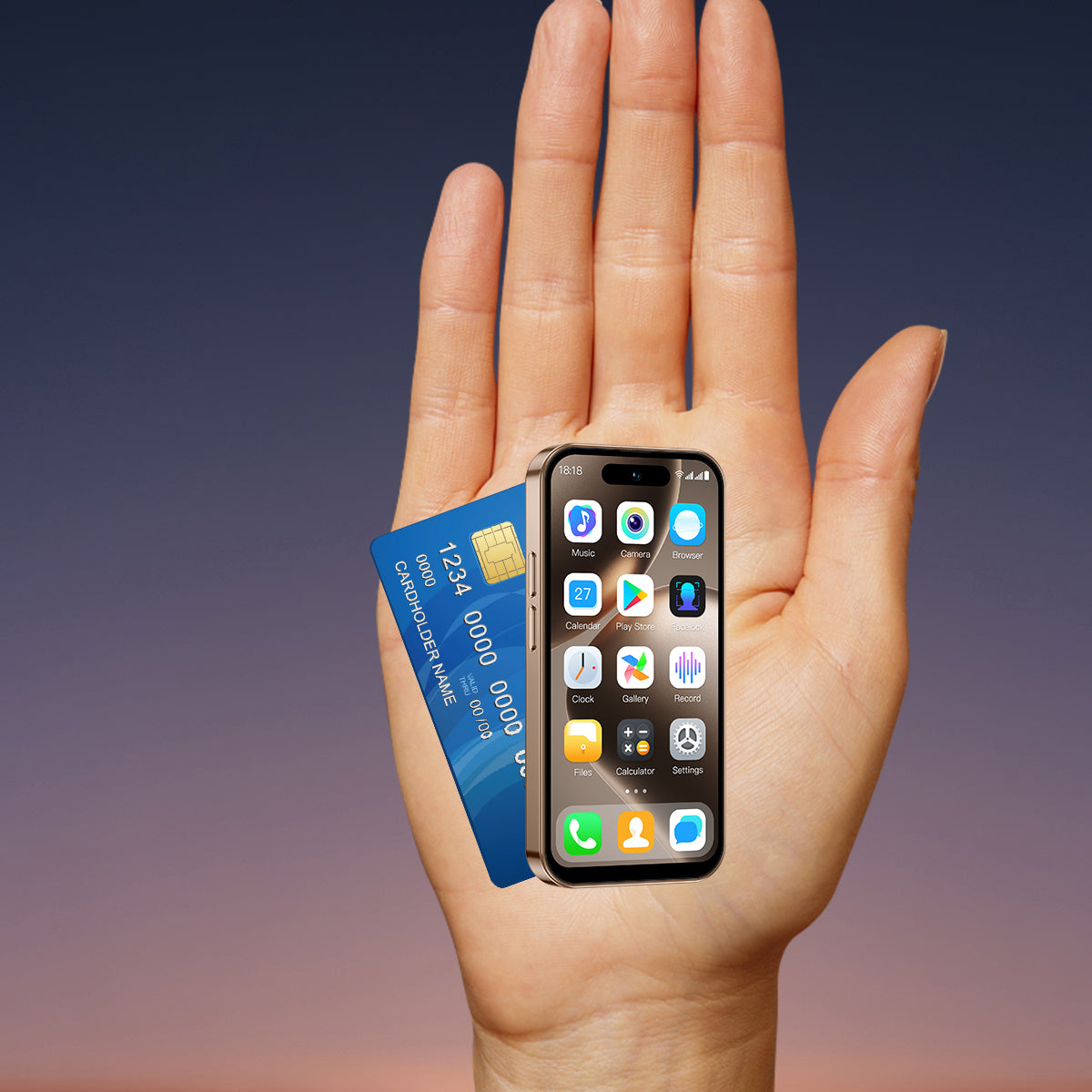 Mini Smartphone M17 Pro Double Sim 4G Android Google Play Store