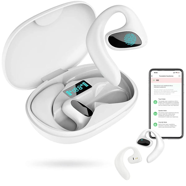 Oreillette Bluetooth traducteur, 144 langues appareil intelligent de traduction M8
