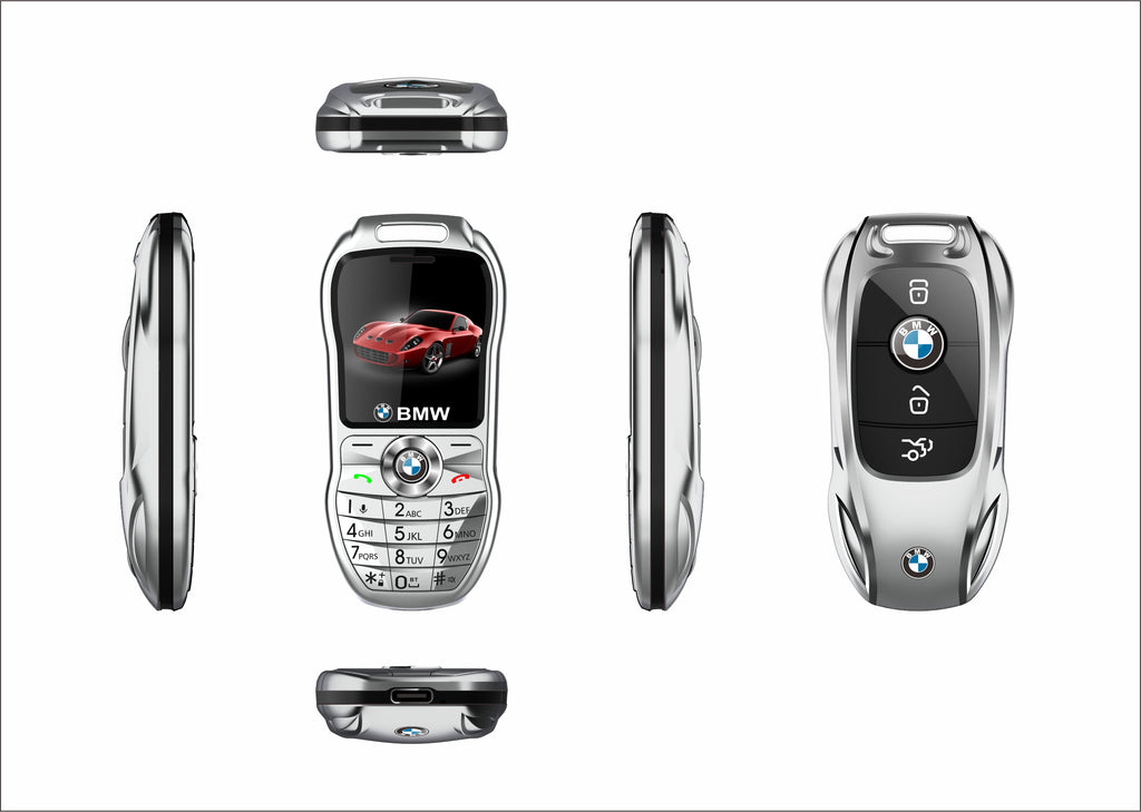 Mini téléphone portable BMW style clef de voiture Double sim