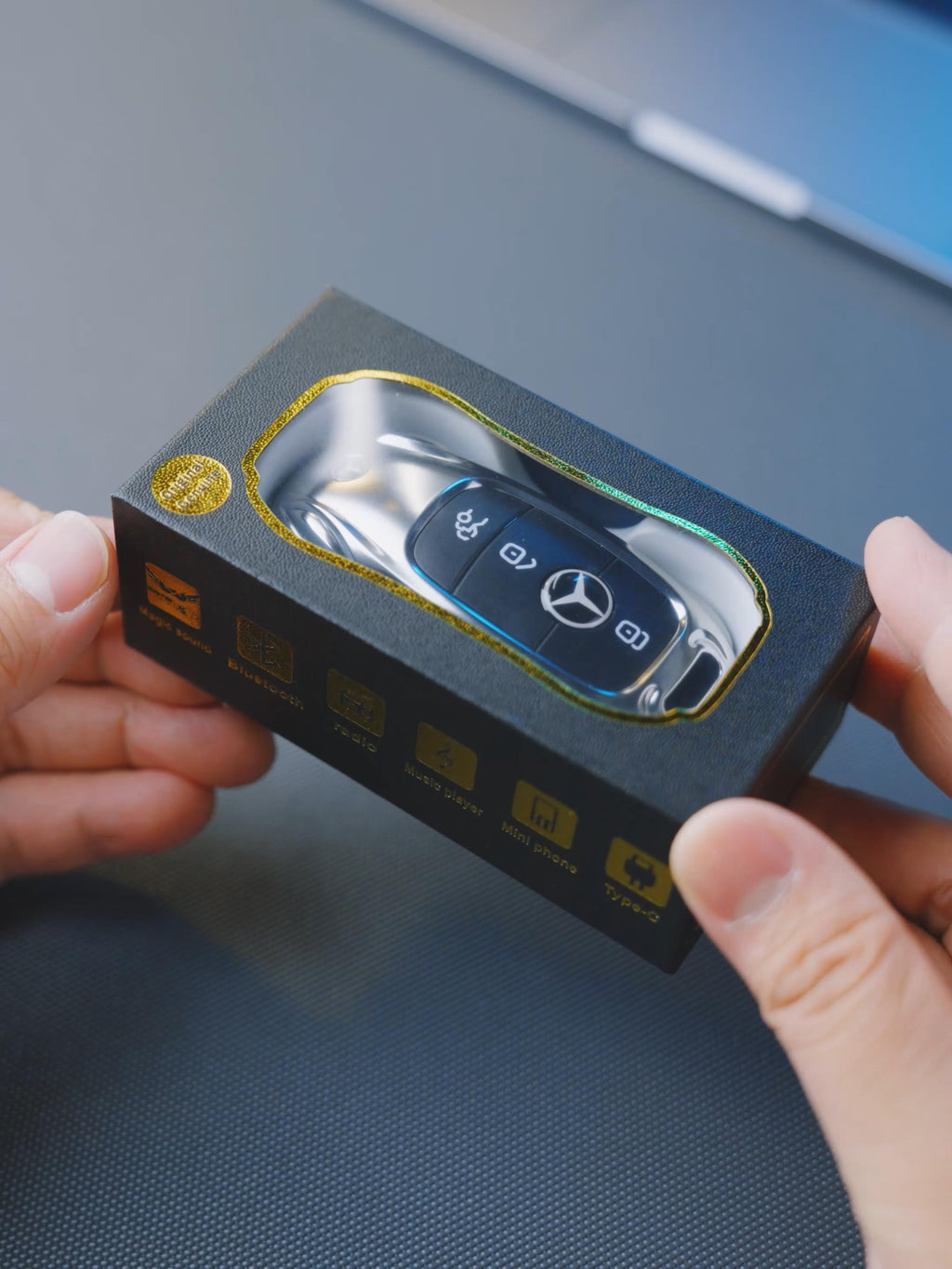 Mini téléphone Mercedes Benz clef de voiture style Double Sim