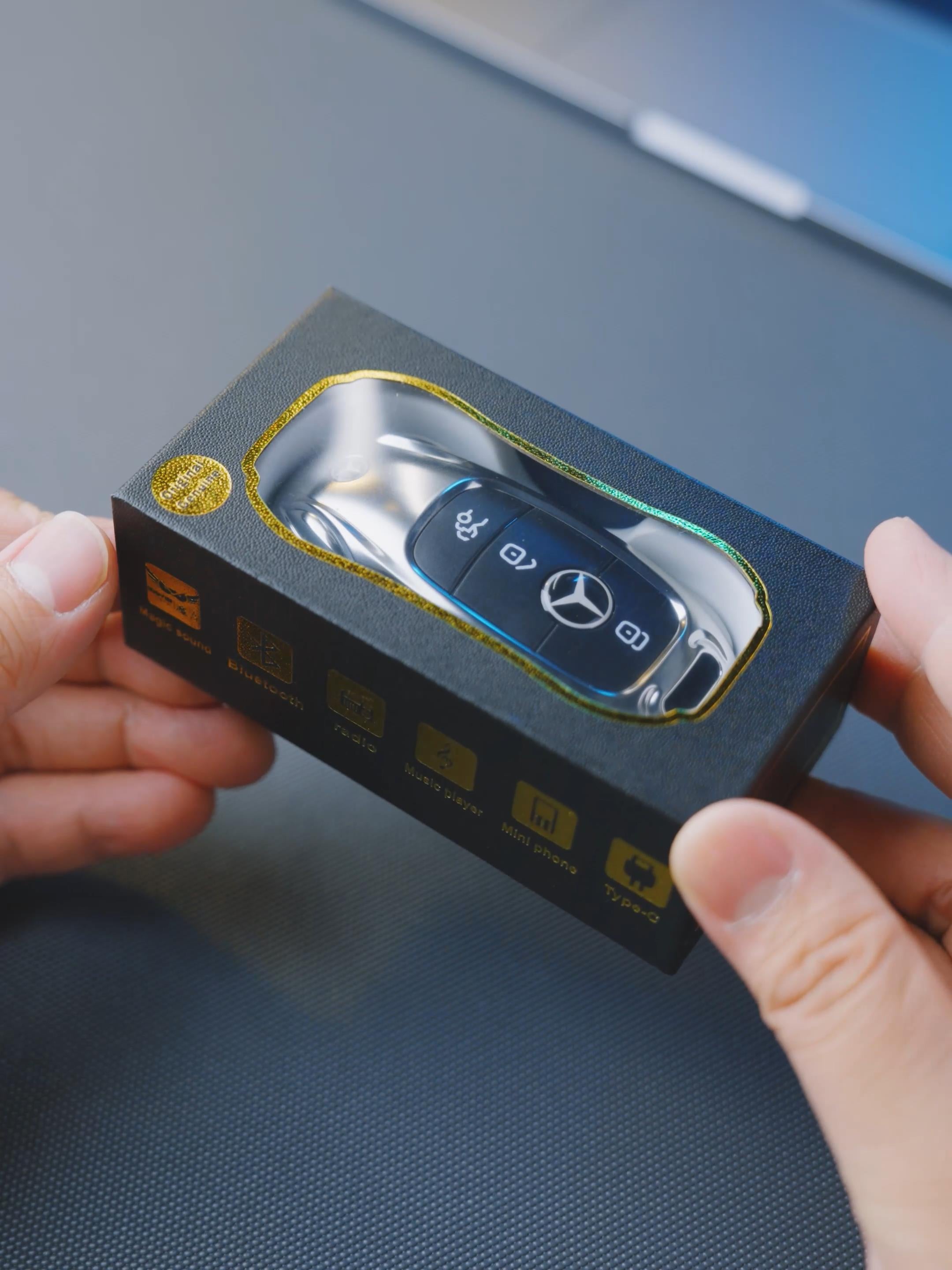 Mini téléphone Mercedes Benz clef de voiture style Double Sim