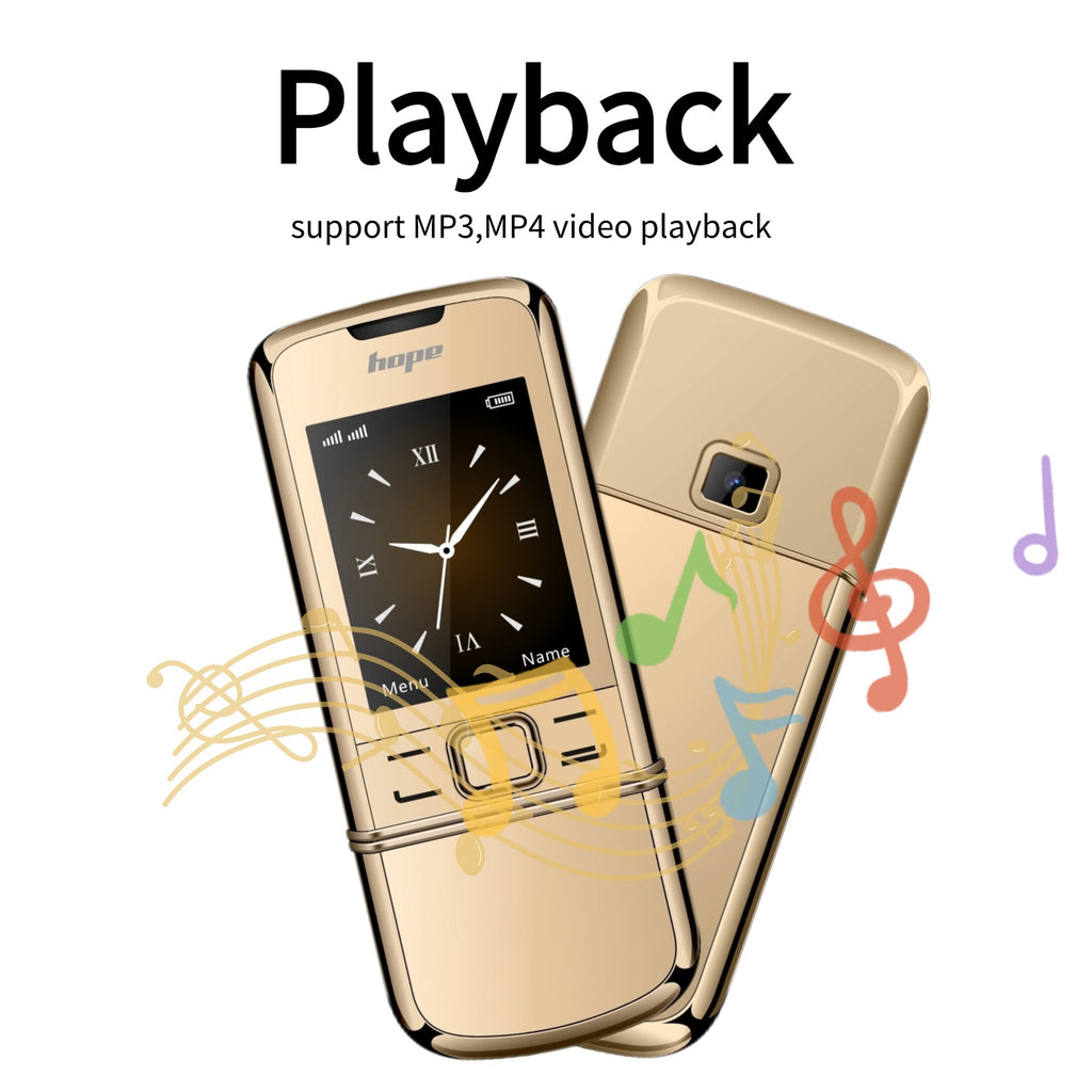 Mini téléphone de Luxe en métal Double Sim