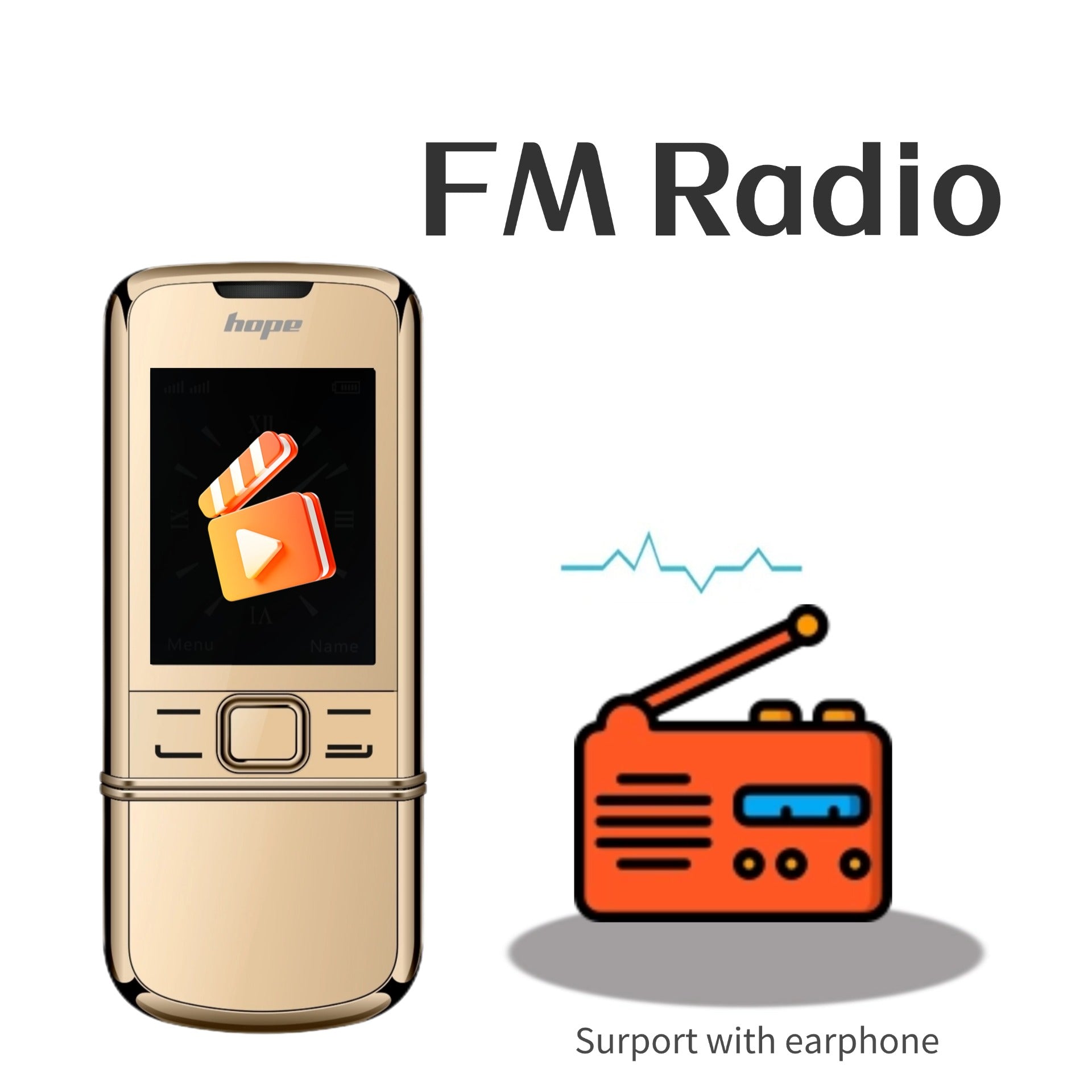 Mini téléphone de Luxe en métal Double Sim