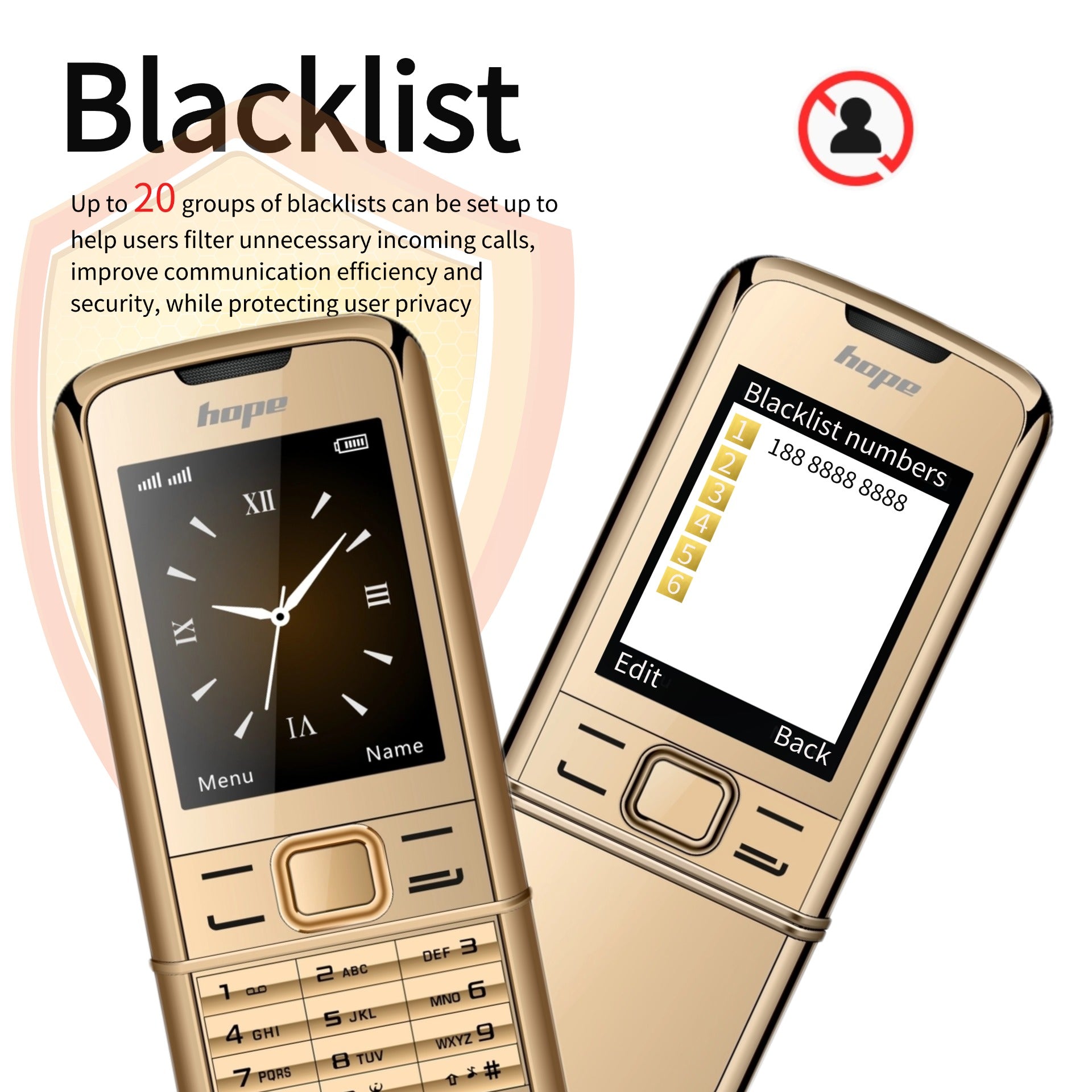 Mini téléphone de Luxe en métal Double Sim