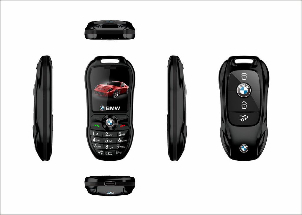 Mini téléphone portable BMW style clef de voiture Double sim
