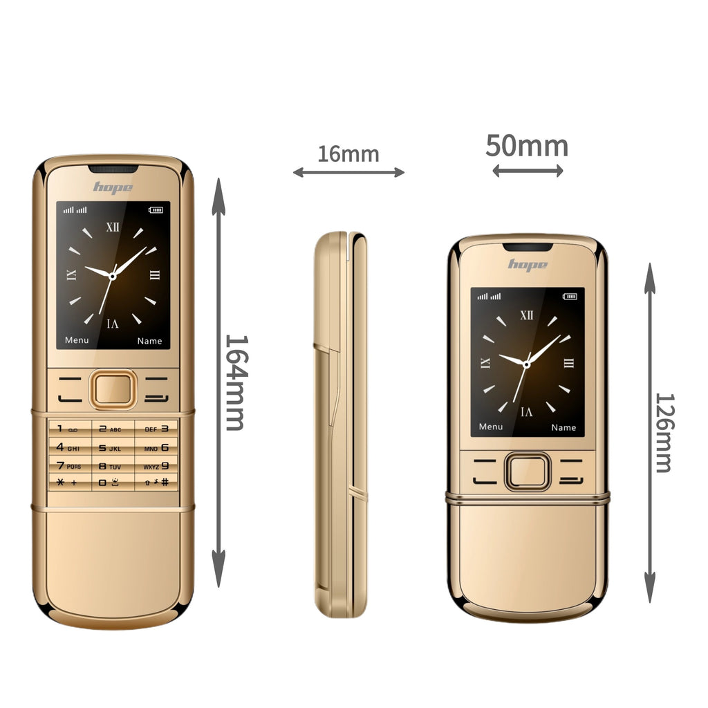 Mini téléphone de Luxe en métal Double Sim