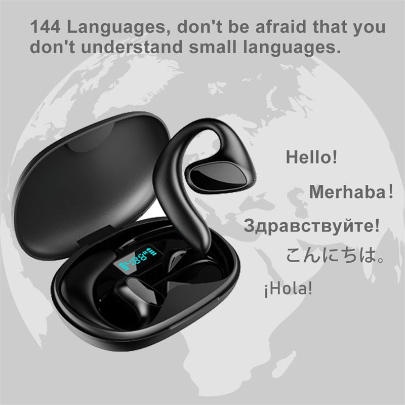 Oreillette Bluetooth traducteur, 144 langue appareil intelligent de traduction M8