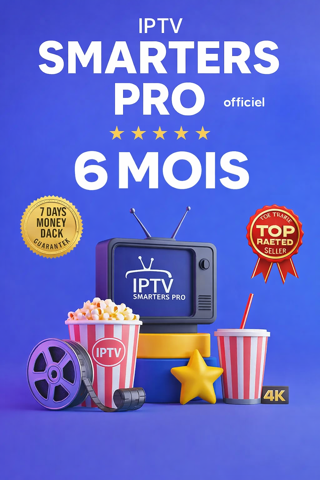 Code Smarters Pro 6 mois Smarters Player Lite MegaOtt, M3U