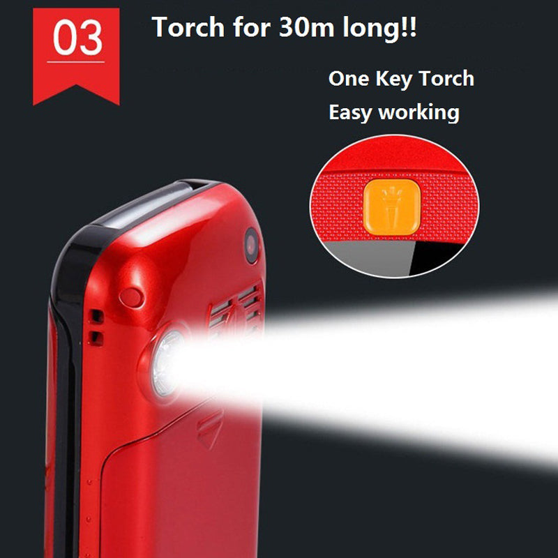 Téléphone à double écran fonction bouton SOS idéal sport double sim