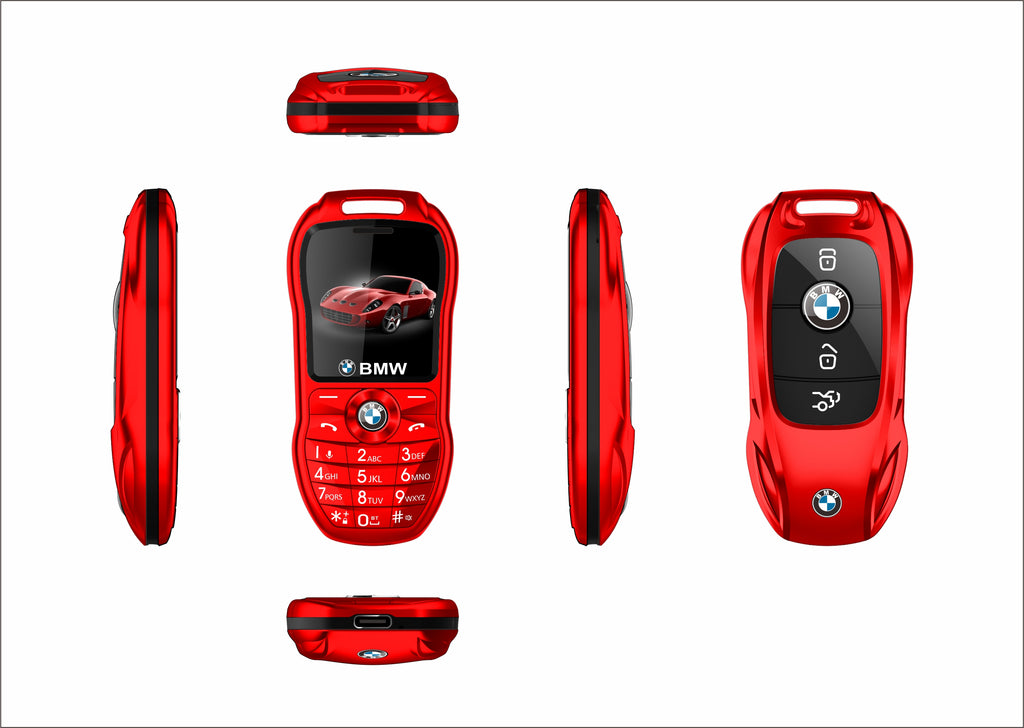 Mini téléphone portable BMW style clef de voiture Double sim