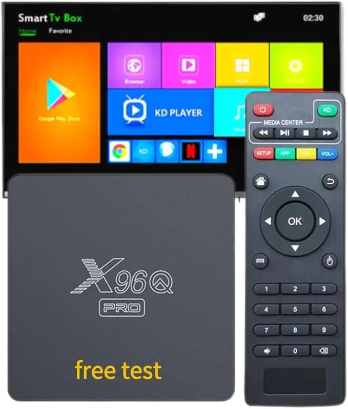 Box Android x96q PRO 2G + 16G , Play Store, abonnement en option
