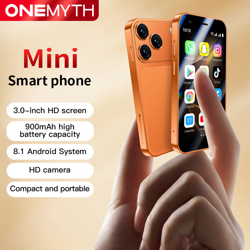 Mini Smartphone 4G Super Mini 17 Pro – Ultra Compact, Puissant et Pratique Style IPhone 17 Pro Max