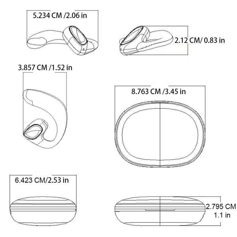 Oreillette Bluetooth traducteur, 144 langue appareil intelligent de traduction M8