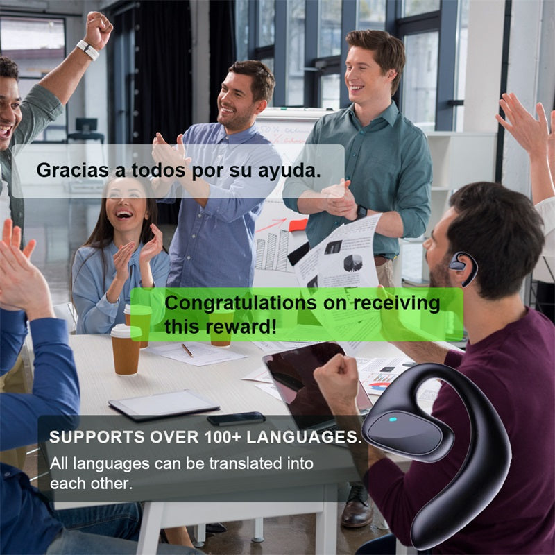 Oreillette Bluetooth traducteur, 144 langue appareil intelligent de traduction M8