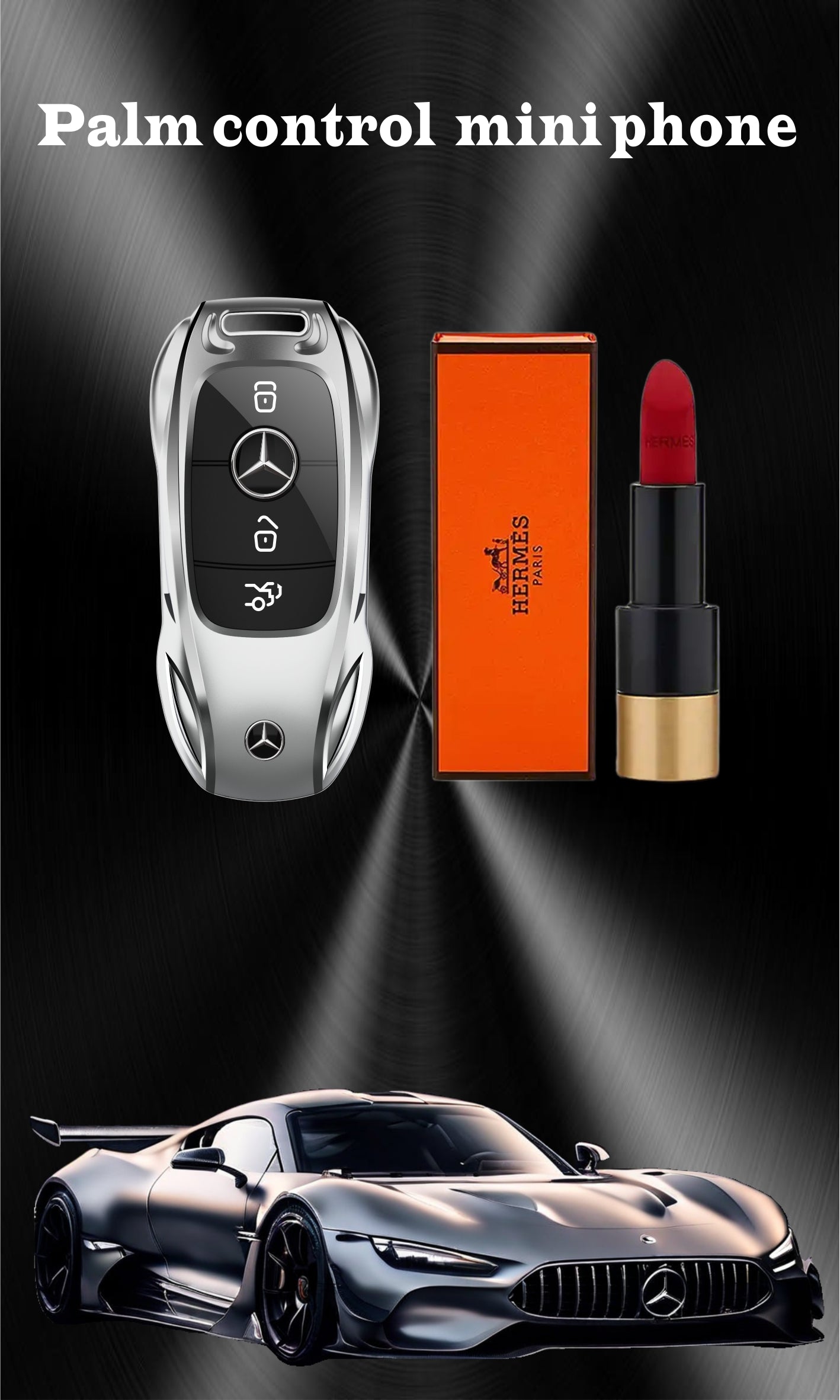 Mini téléphone Mercedes Benz clef de voiture style Double Sim