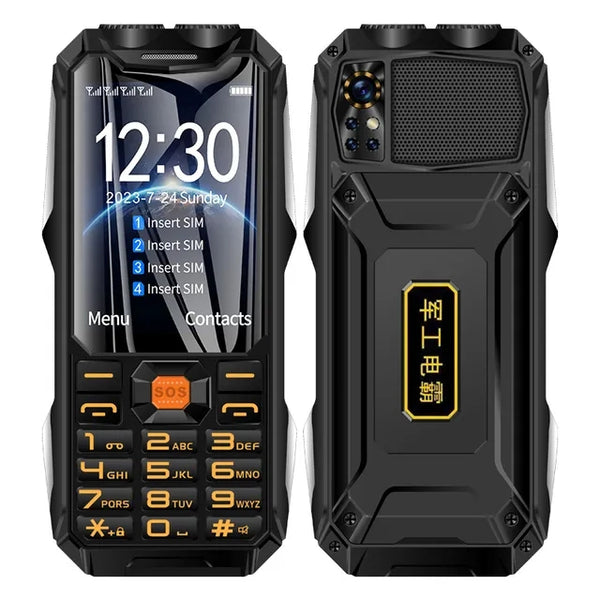 Téléphone anti chute Q9 2G 4 SIM , téléphone randonnée, chantier