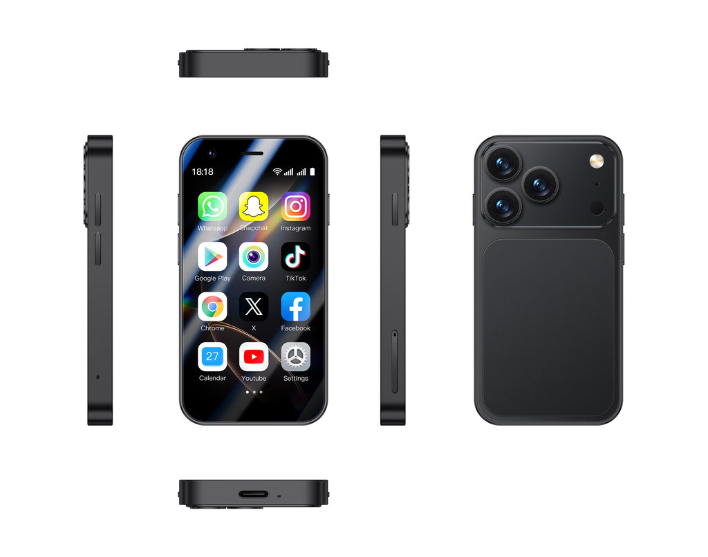 Mini Smartphone 4G Super Mini 17 Pro – Ultra Compact, Puissant et Pratique Style IPhone 17 Pro Max