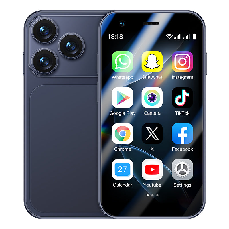 Mini Smartphone 4G Super Mini 17 Pro – Ultra Compact, Puissant et Pratique Style IPhone 17 Pro Max