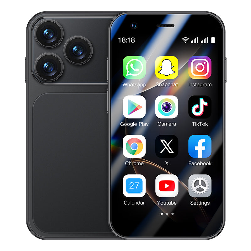 Mini Smartphone 4G Super Mini 17 Pro – Ultra Compact, Puissant et Pratique Style IPhone 17 Pro Max
