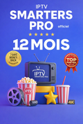 Code Smarters Pro 12 mois Smarters Player Lite MegaOtt, M3U