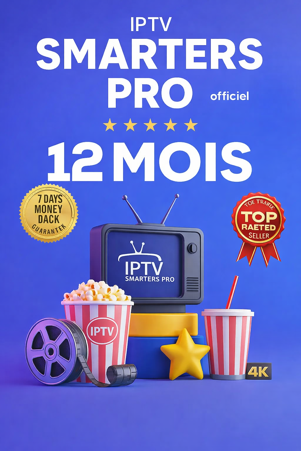 Code Smarters Pro 12 mois Smarters Player Lite MegaOtt, M3U