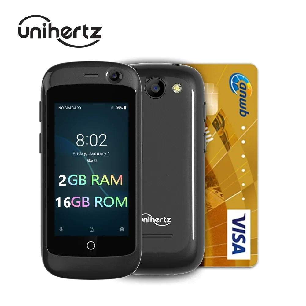 Mini Smartphone Unihertz Jelly pro 4G, 2GB RAM 16GB ROM 2.45 'Android 7.0 8.0MP Quad Core